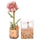 Rowood 3D Wooden Rose Bouquet - DIY Adjustable Flower Model Kit