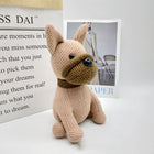 25cm Yarn Knitted Animal Dolls - Handcrafted Bear, Fox, & Puppy Plush Toys