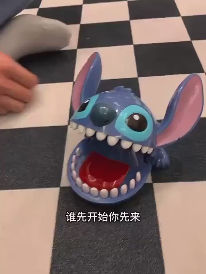 Funny Bite Finger Dentist Game Toy – Cartoon Monster Push Teeth Game (16cm)