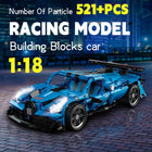 The Kinetic Fury: 521-Piece Pull-Back Racing Vehicle Construction Set