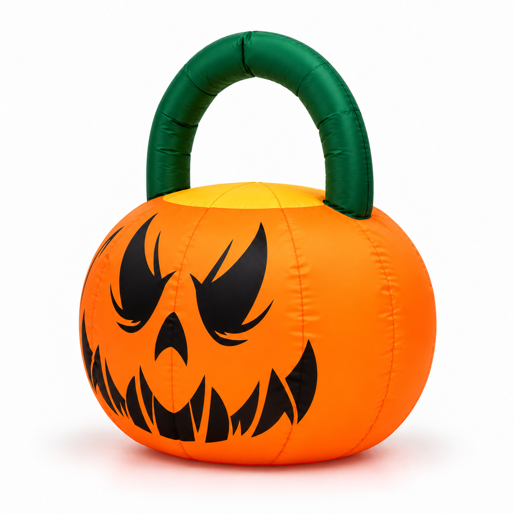 8FT Halloween Inflatable Pumpkins Eyeball Candy Yard Decor viewed three-quarter left on white