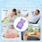 Purple Gummy Bear Squishy Toy Slow Rising Sensory Stress Ball