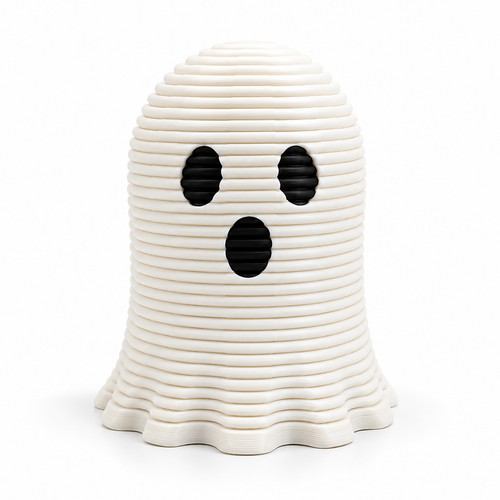 3PCS Halloween 3D Printed Ghost Spring Decor Ornaments - alternate view