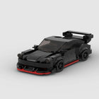 The Midnight Phantom: 321-Piece Black Sports Car DIY Construction Kit