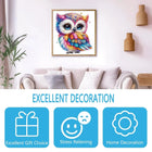 Rainbow Gemstone Owl Wooden Jigsaw Puzzle - High-Difficulty Adult Art Puzzle | Toylvia™