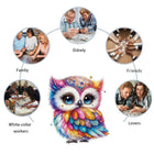 Rainbow Gemstone Owl Wooden Jigsaw Puzzle - High-Difficulty Adult Art Puzzle | Toylvia™
