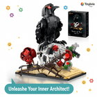 Raven & Skull Building Blocks Set | 758PCS Dark Aesthetic Model | Toylvia