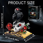 Raven & Skull Building Blocks Set | 758PCS Dark Aesthetic Model | Toylvia
