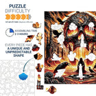 Raven Skull Wooden Jigsaw Puzzle Gothic Art Puzzle with Unique Shaped Pieces