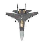 Detailed shot of the landing gear and wheels for runway-style takeoffs.