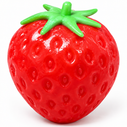 Realistic Strawberry Squishy Fidget Toy Stretch Stress Relief - alternate view
