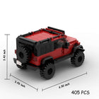 The Crimson Crawler: 405-Piece Red SUV DIY Construction Kit