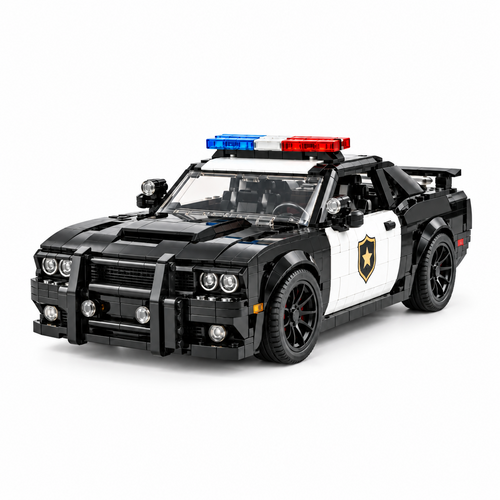 Reobrix 662 Police Interceptor Muscle Car Building Set 372PCS