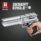 Reobrix Desert Eagle Building Set - Realistic DIY Pistol Model (408 Pcs)