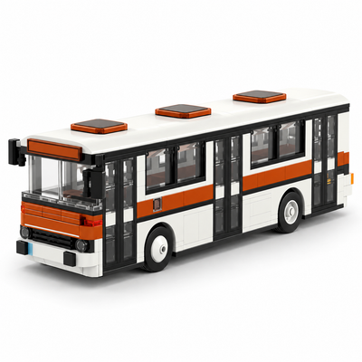 558PCS Retro City Bus Building Blocks - Vintage Urban Bus DIY Model | Toylvia™