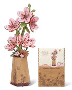 Rowood 3D Wooden Rose Bouquet - DIY Adjustable Flower Model Kit