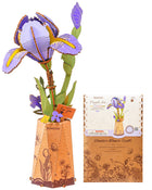 Rowood 3D Wooden Rose Bouquet - DIY Adjustable Flower Model Kit