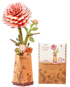 Rowood 3D Wooden Rose Bouquet - DIY Adjustable Flower Model Kit
