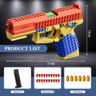 USP DIY Assemble Building Block Toy Gun - Realistic Shell Ejection Soft Bullet Kit