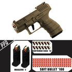 PPQ Soft Bullet Pistol Gun - Continuous Fire & Empty Chamber Lock Blaster