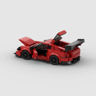 The Scarlet Speedster: 374-Piece Red Sports Car DIY Construction Kit