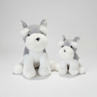 Cute Schnauzer Plush Toy Realistic Dog Doll Stuffed Puppy