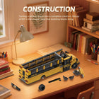 Yellow American School Bus Building Set | 788PCS Model | ToyIvia