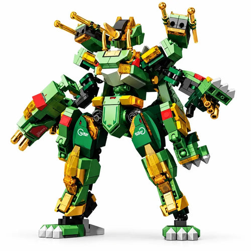 SEMBO BLOCK 645pcs Dinosaur Transformation Mecha Building Blocks, three-quarter left