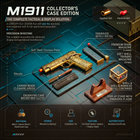 Engraved M1911 Toy Gun | Upgraded Continuous Fire Pistol | Toylvia