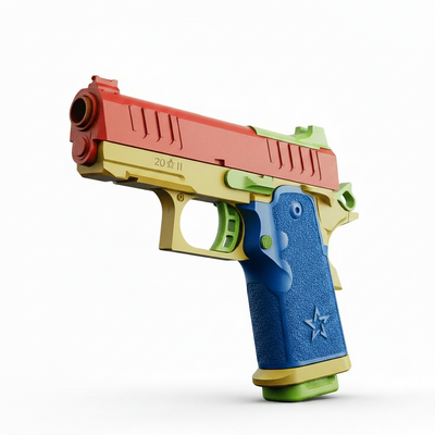 Shell Ejecting Toy Gun - Soft Bullet Pistol | Continuous Firing Blowback