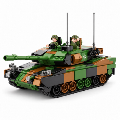 Reobrix M4A3E8 Sherman Tank Building Kit - 836PCS WWII US Army Model