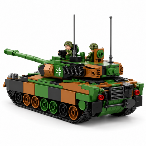 Reobrix M4A3E8 Sherman Tank Building Kit - 836PCS WWII US Army Model - alternate view