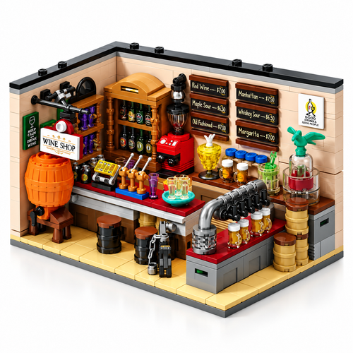 588pcs Craft Beer Bar City Building Blocks Model - alternate view