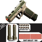 Sig17 Upgraded Soft Bullet Handgun | Continuous Fire & Empty Hanging | Toylvia