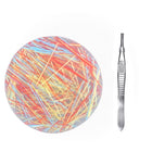 Best-selling Silicone Sensory Peel-and-stick Stress-relief Toy, Red Yellow Blue, 8.5cm