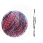 Best-selling Silicone Sensory Peel-and-stick Stress-relief Toy, Black And Red, 8.5cm