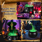 Animated Skeleton Cauldron with LED Light & Water Mist
