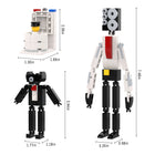 3-in-1 Skibidi Toilet Building Block Set – Speakerman, Cameraman & Toilet Man Figures (172 Pieces)