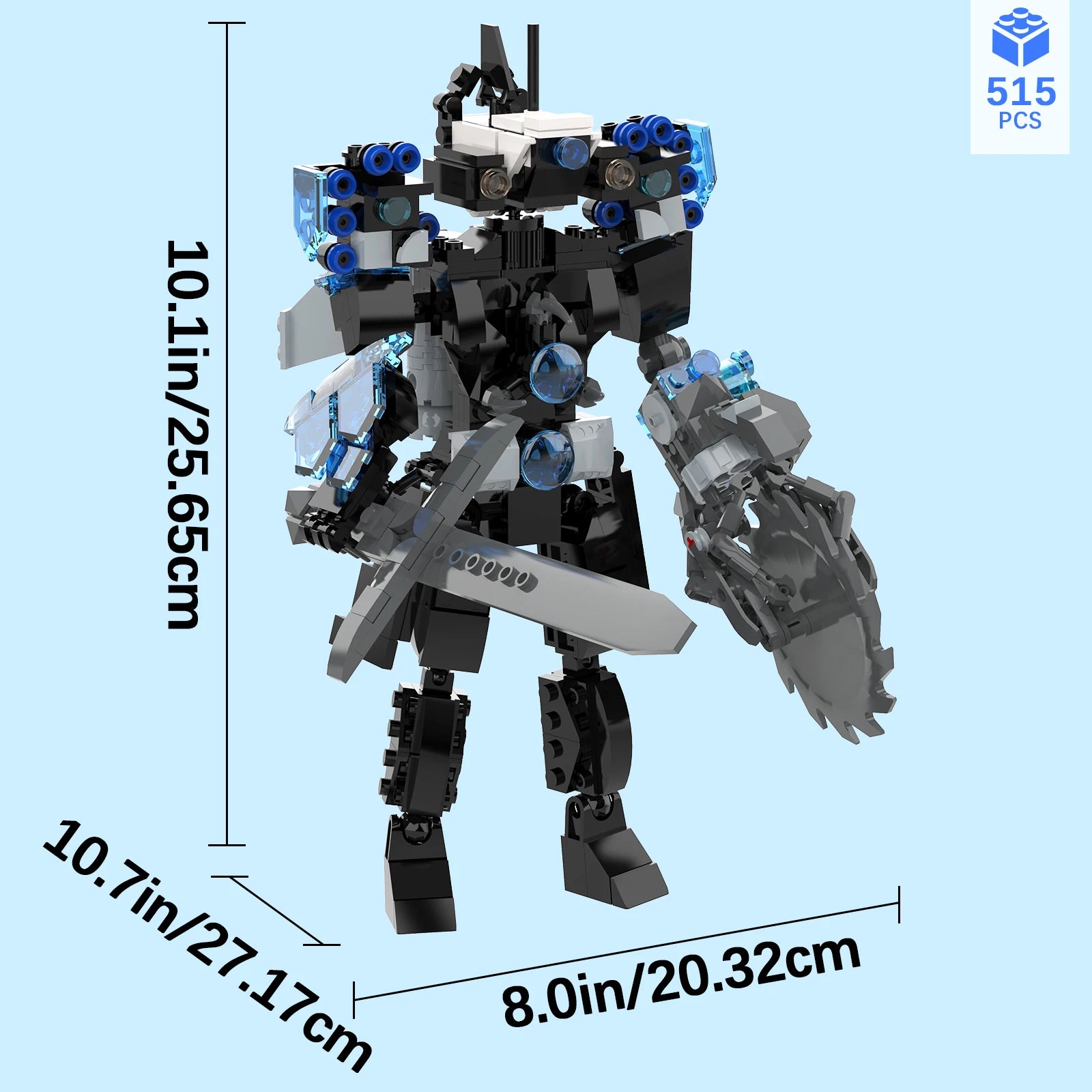 Upgraded Cameraman Building Set 396Pcs - Skibidi Toilet Toy with Sword Secondary image