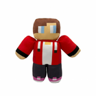 25cm PrestonPlayz Plush Toy - Minecraft Style Pixelated Gamer Stuffed Doll