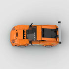 358PCS Orange Sports Car Building Blocks - DIY Racing Vehicle Model