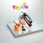 Snoopy Silicone Doll Keychain - Cute Cartoon Bag & Car Pendant