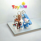 Snoopy Silicone Doll Keychain - Cute Cartoon Bag & Car Pendant