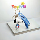 Snoopy Silicone Doll Keychain - Cute Cartoon Bag & Car Pendant