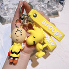 Snoopy Silicone Doll Keychain - Cute Cartoon Bag & Car Pendant
