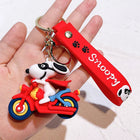 Snoopy Silicone Doll Keychain - Cute Cartoon Bag & Car Pendant