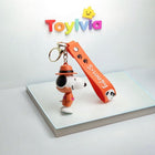 Snoopy Silicone Doll Keychain - Cute Cartoon Bag & Car Pendant