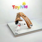 Snoopy Silicone Doll Keychain - Cute Cartoon Bag & Car Pendant