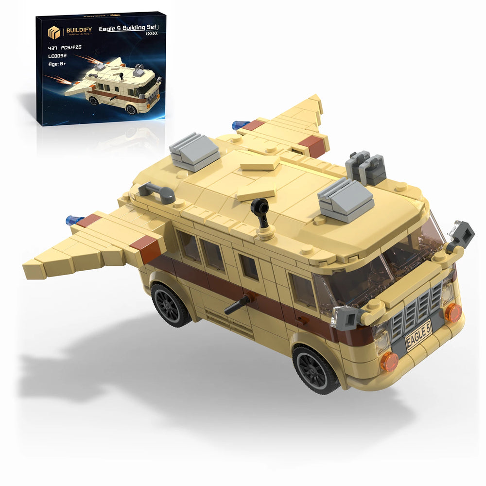 Spaceballs Eagle 5 RV Spaceship Building Blocks Set – 437PCS Sci-Fi Movie Model Kit