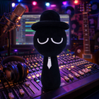 Black Sprunki Plush Toy — Black Stuffed Animal 20cm